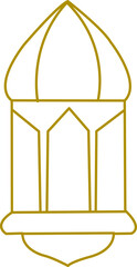 Fototapeta premium Elegant Islamic Arch Border Vector