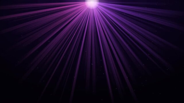 Dramatic Top-Down Pulsating Volumetric Purple and Pink Light Rays