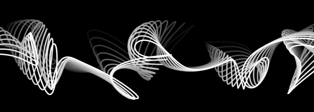 Abstract background design with wave curve line fluid shape. Vector digital luxury business banner, contemporary cover, luxury premium. Smooth minimalist elegant wave with transparent background 
