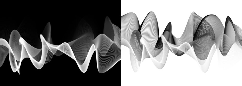 Abstract background design with wave curve line fluid shape. Vector digital luxury business banner, contemporary cover, luxury premium. Smooth minimalist elegant wave with transparent background 