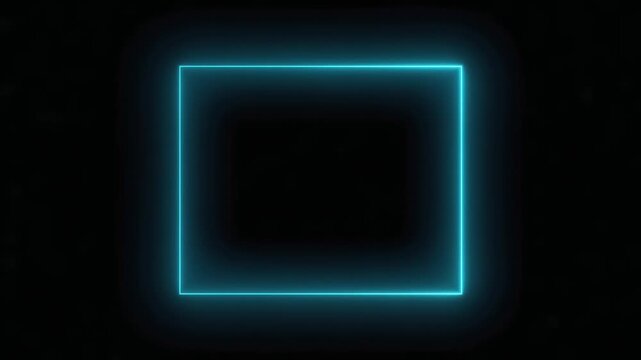 Rectangular frame forms from fast energy surge entering from all four corners