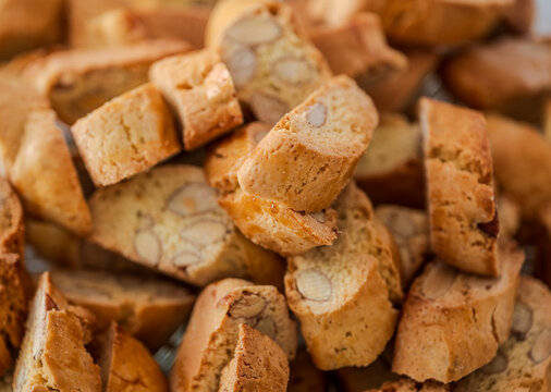Tasty homemade almond tozzetti