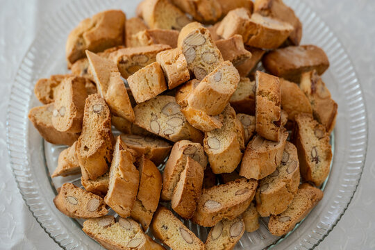 Tasty homemade almond tozzetti