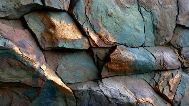 Wonderful colored stone texture.