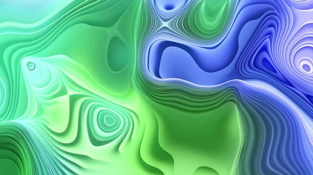 Layered abstract topography background animation, Abstract layered paper-cut landscape in gradients animated