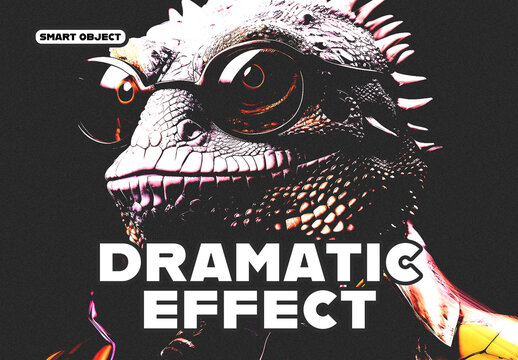 Dramatic Animal Photo Effect Template