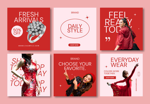 Modern Fashion Sale Social Media Post Template