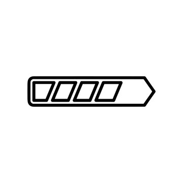 Battery icon with four squares.