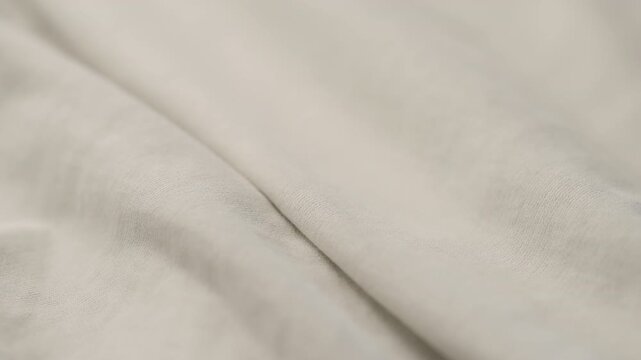 ivory color cotton fabric for clothing closeup