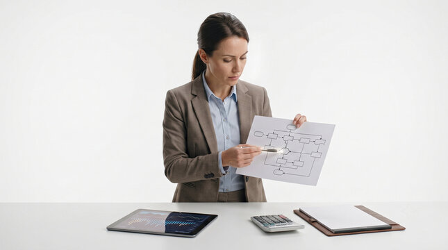 Internal auditor identifying process improvements