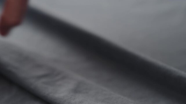 ivory color cotton fabric for clothing closeup
