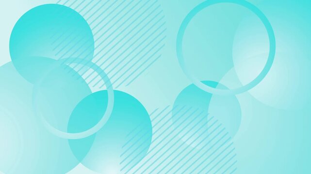 Abstract background with overlapping circles and diagonal lines modern geometric design with soft gradients animation