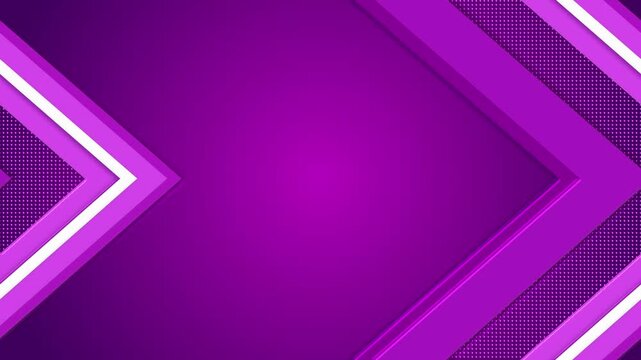 Abstract geometric background with layered chevrons pointing right animation, dotted textures and gradient center, modern dynamic design
