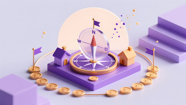 planning compass saving finance steady growth
