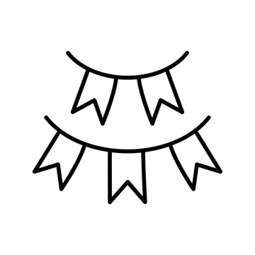 Hanging flag icon