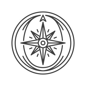Compass Navigation Direction Symbol Icon.