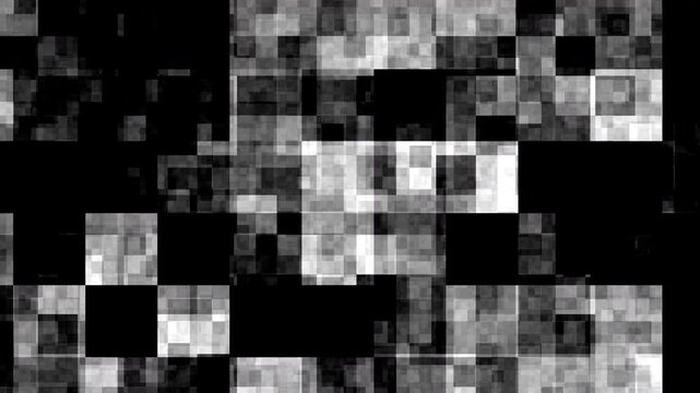 Abstract Monochrome Pixel Grid Noise Background