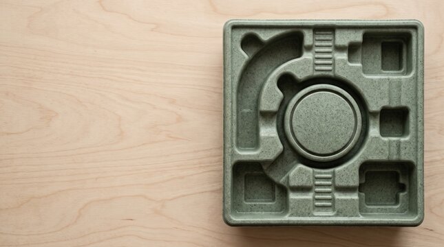 Creative Green plastic packaging insert, foam tray, molded pulp tray, eco-friendly packaging material 2k