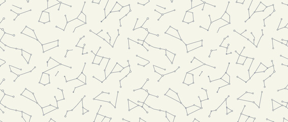 Minimalist seamless constellation pattern background © Ember