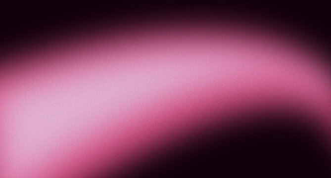 Glowing vibrant rose pink grainy gradient shape on noise texture black background, dark neon dynamic poster header cover wallpaper banner backdrop design