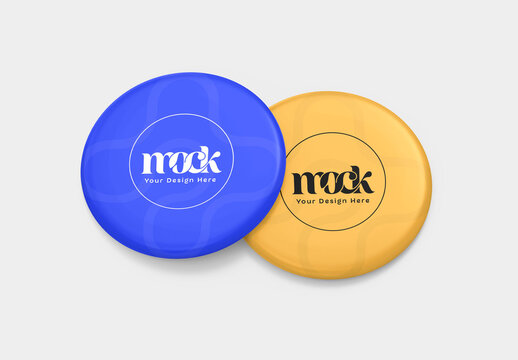 Round Pin Badge Mockup