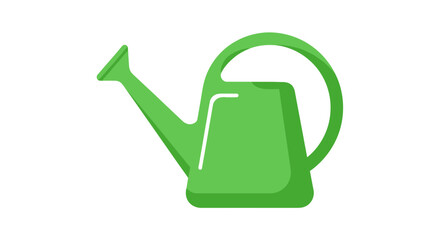 Obraz premium Watering can in a vibrant green color serves as a functional tool for indoor and outdoor gardening.