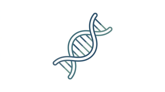 Double Helix DNA Structure Illustration Vector.