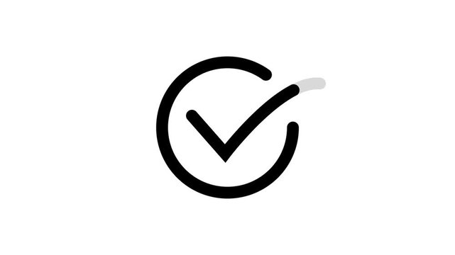 Circular Loading Progress Bar Animation with Checkmark and Successful Text.