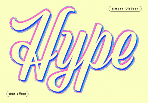 Retro Text Effect Template