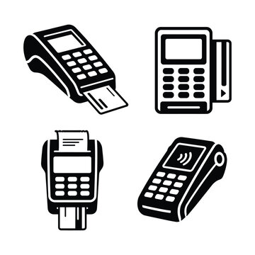Set of payment terminals for financial transactions and mobile commerce.