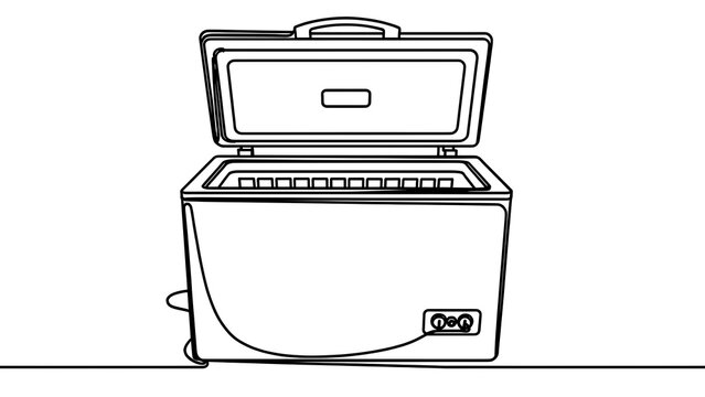 Vintage toaster illustration on white background.