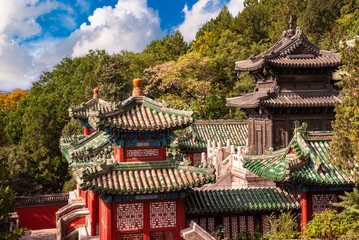 Fototapeta premium Summer Palace in Beijing, China. Traditional Chinese architecture