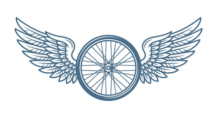 Vintage engraving of winged racing helmet emblem with laurel wreath in classic tattoo style © arjunaa.art