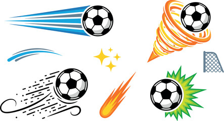 set of soccer balls © Md