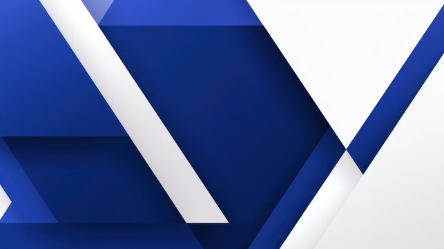 Abstract geometric background in blue and white