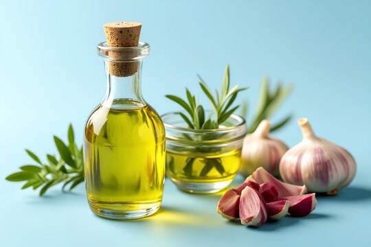 olive oil and garlic