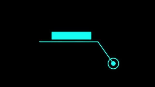 HUD Call Out Elements Pack Animation on black Background. Futuristic Digital Callout Titles, Tech Interface Copy Space Overlay Design.4k animation motion graphics video whit alpha chanle.