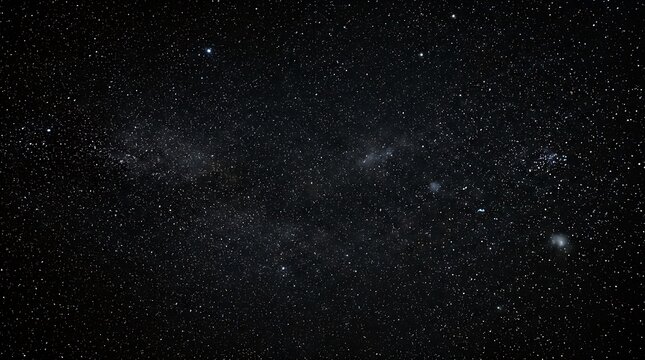 Cosmic galaxy cluster in deep space. Milky Way-inspired starfield with vibrant nebulae and celestial bodies. Astronomy background for science, educ...