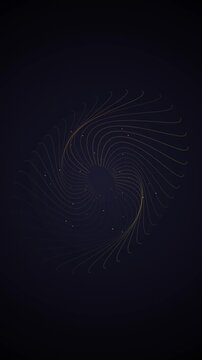 Observing a Dynamic Spiral Light Pattern in Dark Background