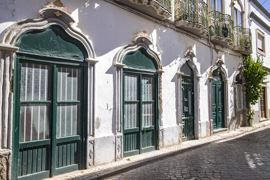Old doorways in Olh&atilde;o, Algarve, Portugal