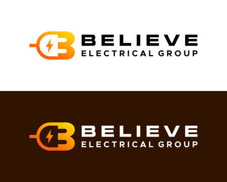 Letter B monogram logo for an electrical company.