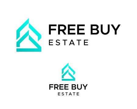 An FB monogram letter logo and a real estate house.