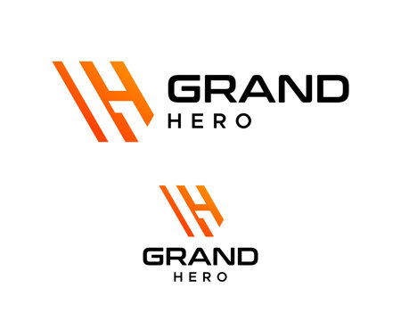 Logo design featuring a GH letter monogram in the negative space.