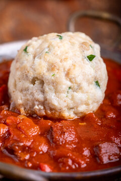 hungarian goulash with dumpling