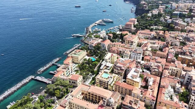 Sorrento coastline, gulf of Naples. Italy