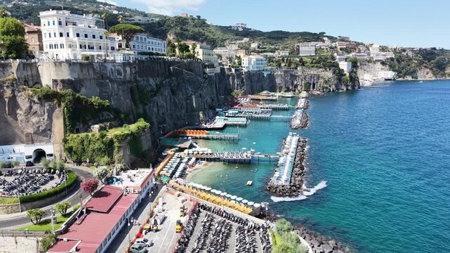 Sorrento coastline, gulf of Naples. Italy