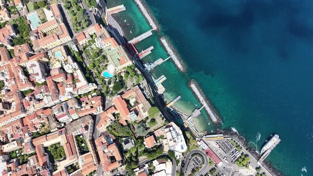 Sorrento coastline, gulf of Naples. Italy