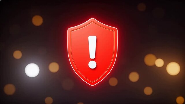 Red shield with exclamation mark