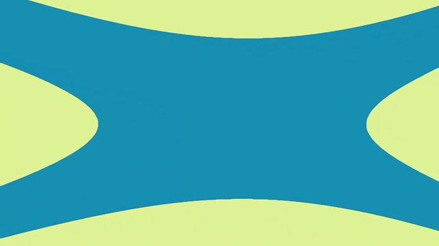 abstract blue curves on pale yellow background looping digital backdrop