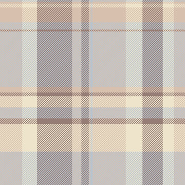 A traditional fabric surface with tartan plaid checks and a tactile woven fabric finish. Light tones create classic fabric heritage in a seamless design for home decor. It suits textile prints.